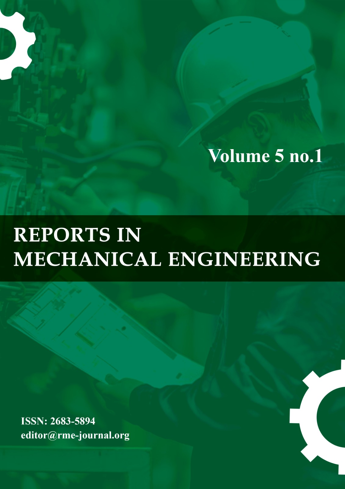 					View Vol. 5 No. 1 (2024): Reports in Mechanical Engineering 
				